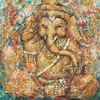 Postkarte 74 : Ganesha d´Or
