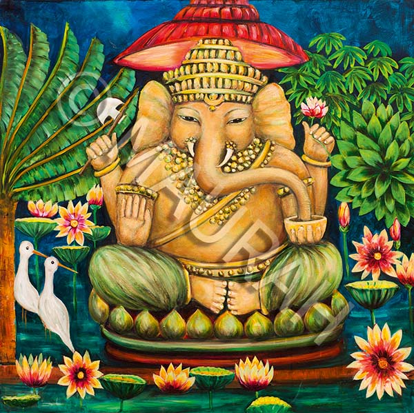 Postkarte P26 : Ganesha