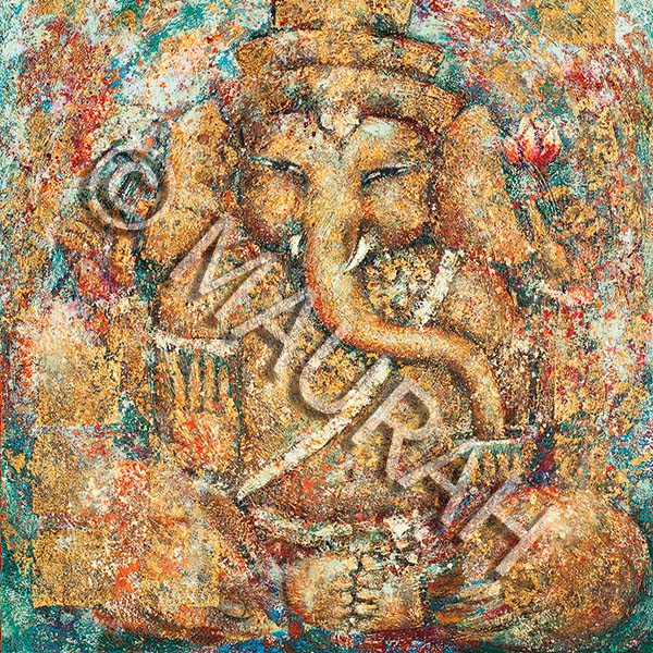 Postkarte 74 : Ganesha d´Or
