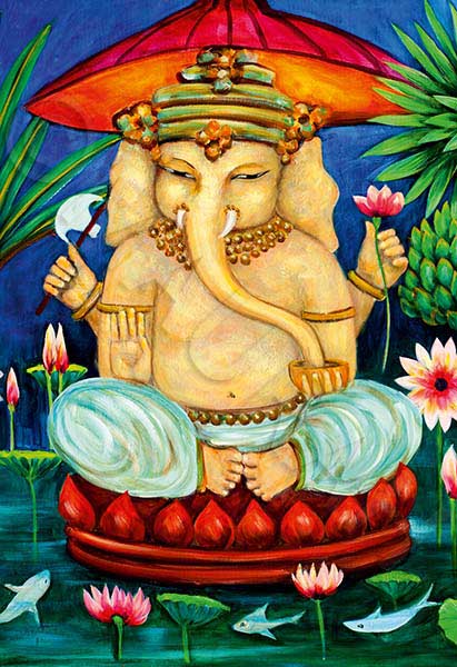 Postkarte P30 : Ganesha